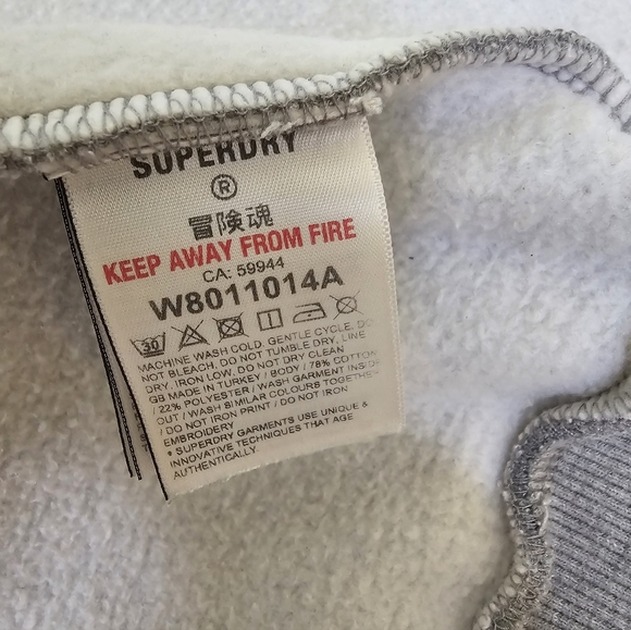 Superdry Vintage Crossing Lines Sweatshirt Dress, size US 8 - Picture 6 of 9